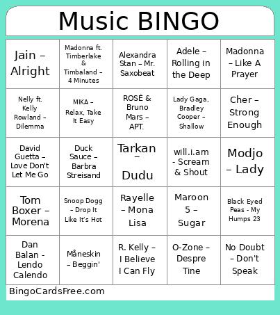 Music BINGO