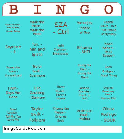 Music Bingo!