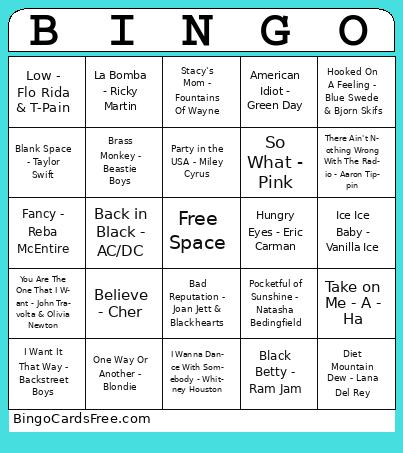 Music Bingo