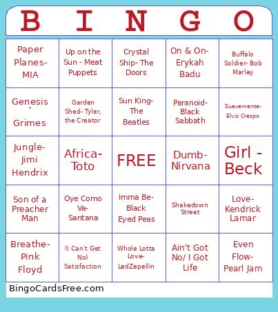 Music Bingo