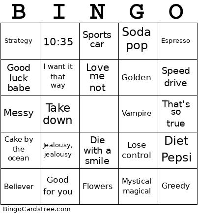 Music bingo