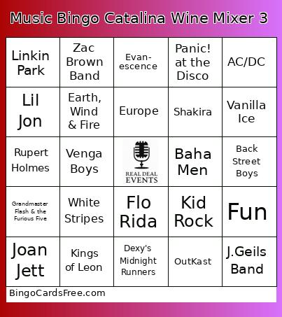 Music Bingo Catalina Wine Mixer 3