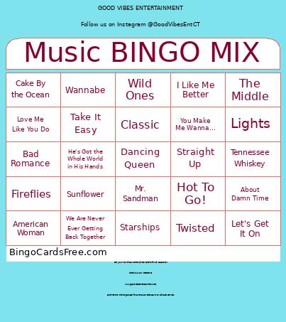 Music BINGO MIX