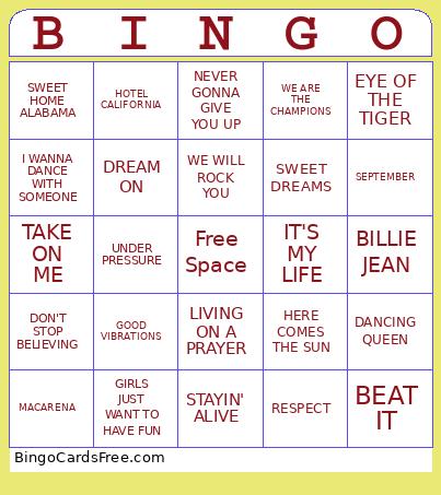 Musical Bingo