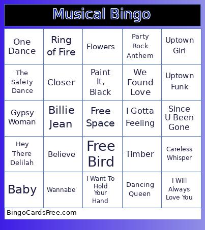 Musical Bingo