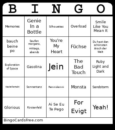 Musik Bingo