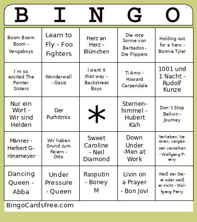 Musikbingo