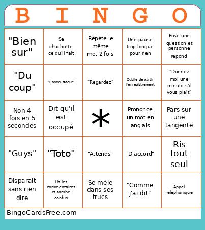 Mustapha Bingo Card