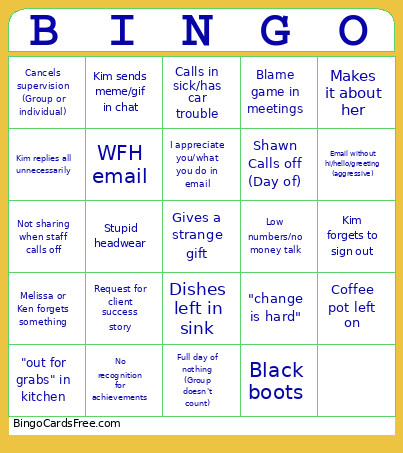 Mutual Ground Bingo Card