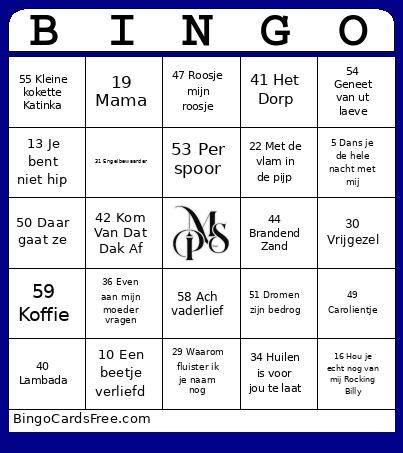 Muziek Bingo