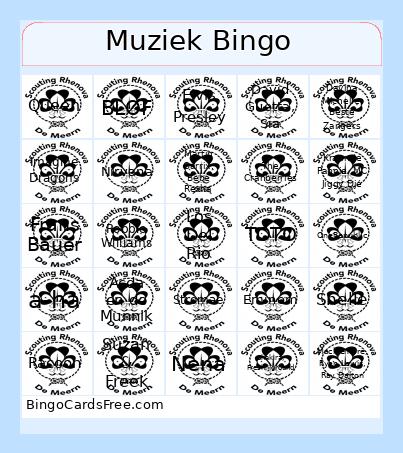 Muziek Bingo