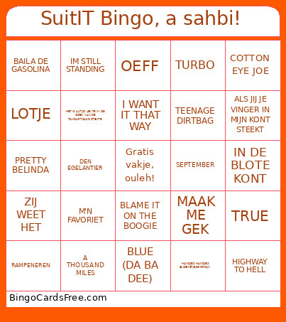 Muziek 5 September Bingo Card