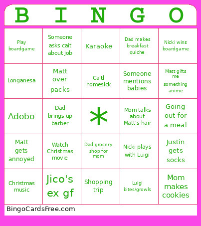 My Bingo Card
