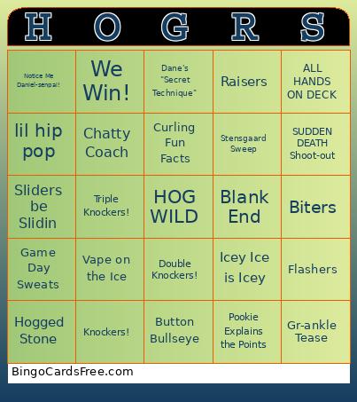 My Little HogChamps Bingo