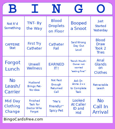 My Techs Are The Best! Bingo Card