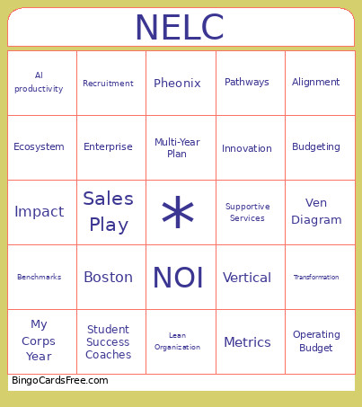 My Bingo Card