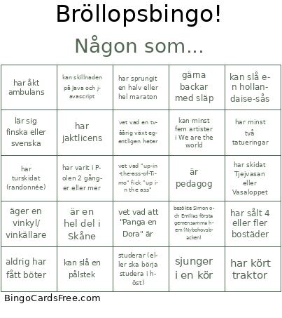 Någon som... Bingo