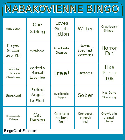 NABAKOVIENNE Bingo Card