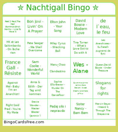 ✮ Nachtigall Bingo ✮