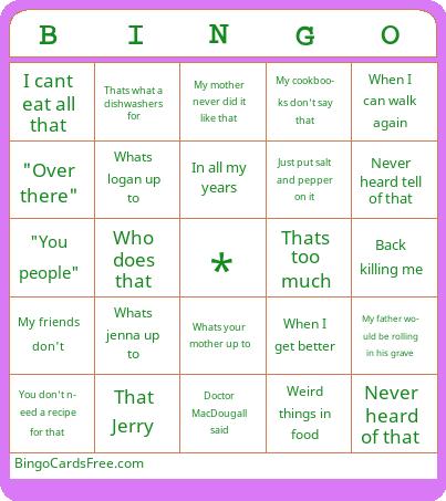 Nan bingo