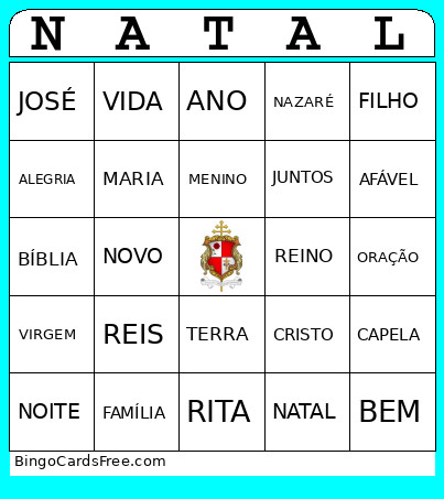 NATAL Bingo Card