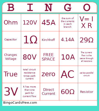 NCCER 26104-23 Bingo Card