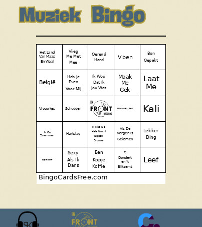 Nederlandstalig Bingo Card