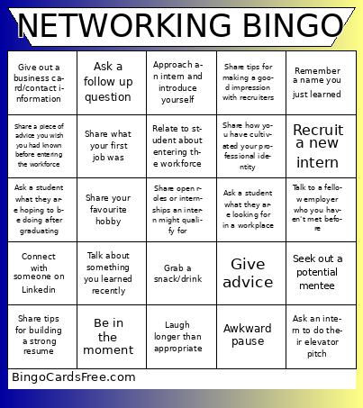 NETWORKING BINGO