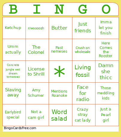 New Hire Bingo Card