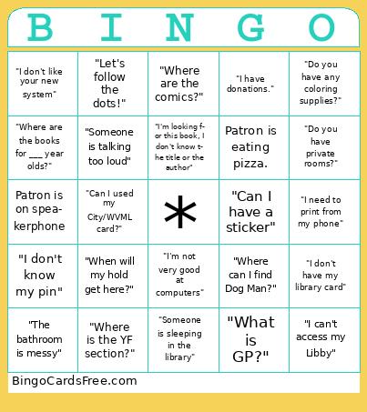 New Hire Bingo