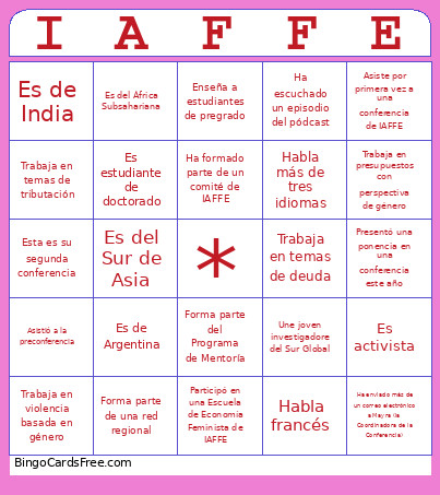 New Member's Bingo Card