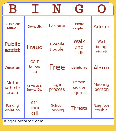 Nicole Bingo Card