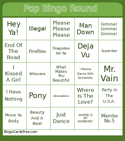Nigel’s Plant Bingo Card