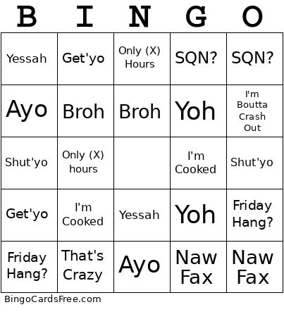Nights Bingo