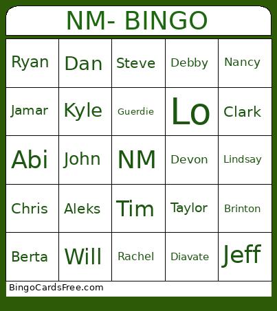 NM- BINGO