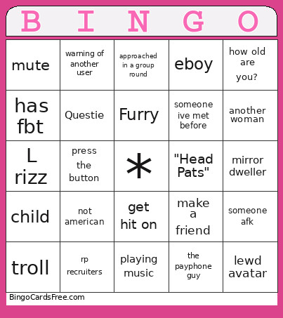 No TIME To Talk Bingo Card
