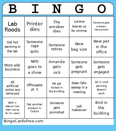 NPD 2026 Bingo Card