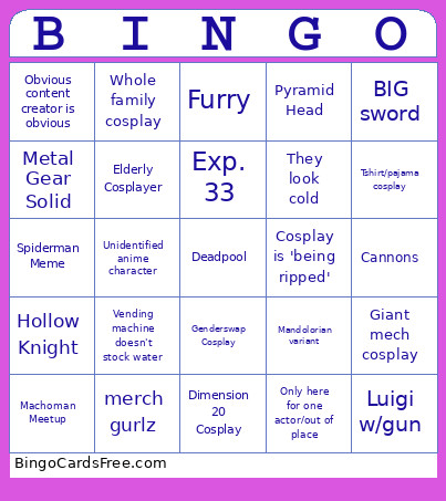 NYCCC25 Bingo Card