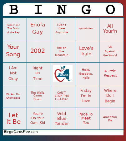 NYSACHO Music Bingo Card