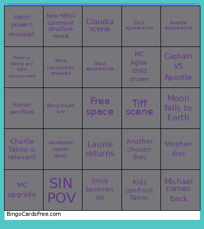 Obscure VN Bingo Card