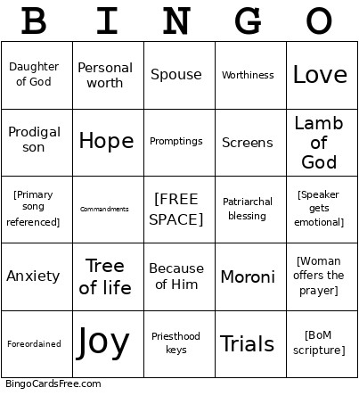 October 2026 Conference Bingo Card