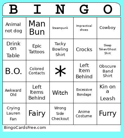 Oddities Bing Bingo