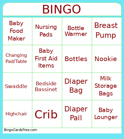 OH BOY Bingo Card