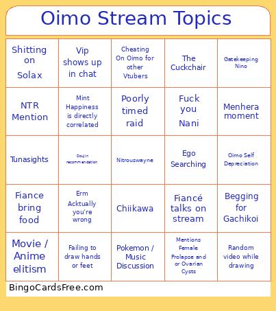 Oimobuster Stream Bingo