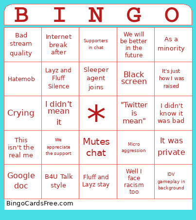 Omni Bingo Card