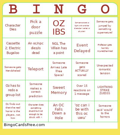 ORAMOR EVENT BINGO