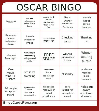 OSCAR BINGO