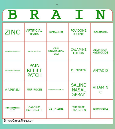 OTC Bingo Card