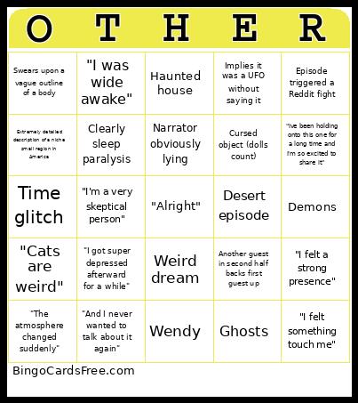 Otherworld BINGO