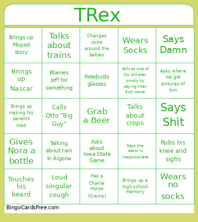 OTREX Bingo Card